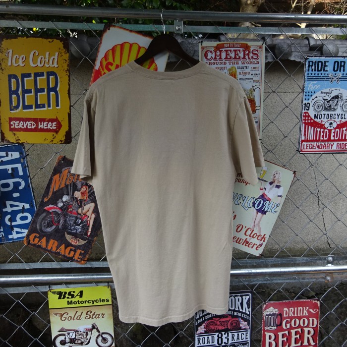 スラッシャー 半袖Tシャツ ロゴ L ベージュ ブラウン ハワイ モチーフ 茶 9983 | Vintage.City 古着屋、古着コーデ情報を発信