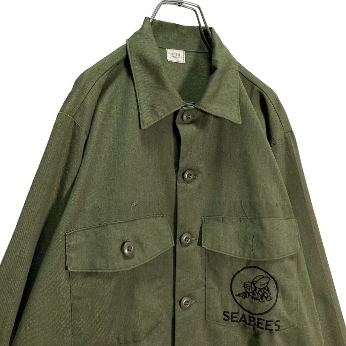 U.S NAVY 1987'y ''SEABEES'' utility shirt jacket | Vintage.City 빈티지숍, 빈티지 코디 정보