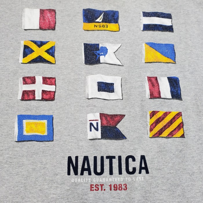 nautica ノーティカ アメリカ製usaロゴバクプリティーシャツt古着グレー | Vintage.City 빈티지숍, 빈티지 코디 정보