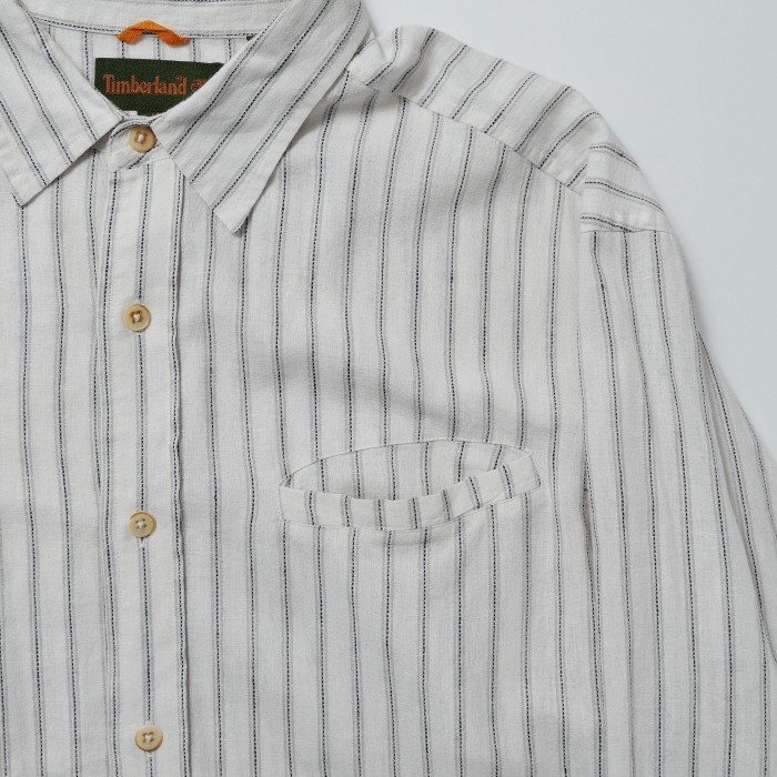 TIMBERLAND / ティンバーランド 90's Linen Stripe L/S Shirt -XL- | Vintage.City Vintage Shops, Vintage Fashion Trends