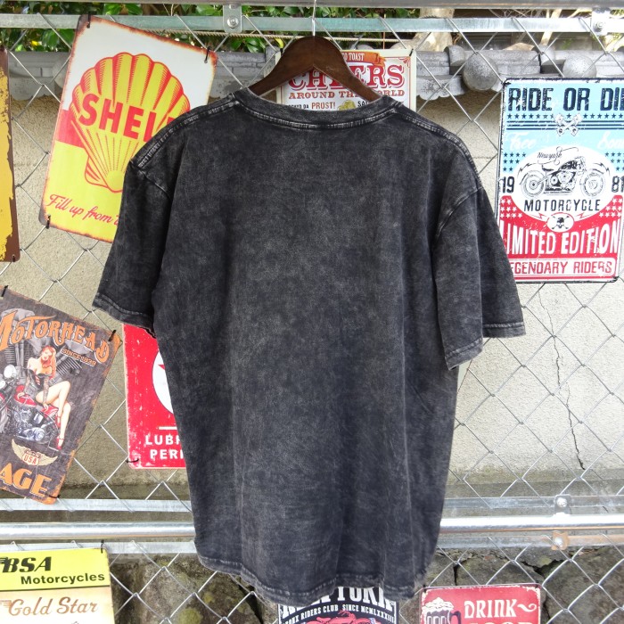 バスケ Tシャツ L ブラック ビッグプリント ウォッシュ加工 オーバーサイズ 9986 | Vintage.City 古着屋、古着コーデ情報を発信