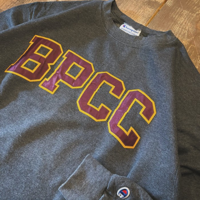 Champion スウェット BPCC カレッジ トレーナー  刺繍 ロゴ ワッペン チャンピオン L グレー | Vintage.City 빈티지숍, 빈티지 코디 정보