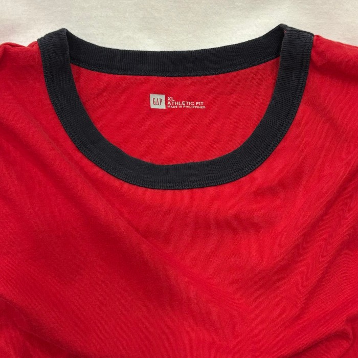 Gap リンガーTシャツ 半袖tシャツ 赤 黒 gap XL | Vintage.City 古着屋、古着コーデ情報を発信