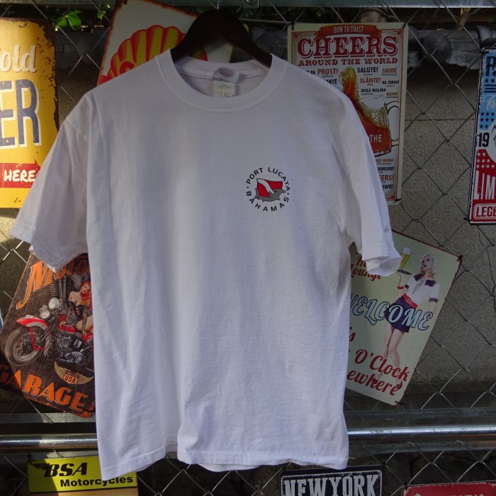 ジャージーズ Tシャツ M ホワイト バックプリント 水族館 海 モチーフ 白 9999 | Vintage.City 古着屋、古着コーデ情報を発信