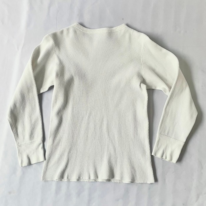 Made in USA US ARMY cream cotton honeycomb thermal M アメリカ製 白肉厚コットンハニカムサーマル | Vintage.City Vintage Shops, Vintage Fashion Trends