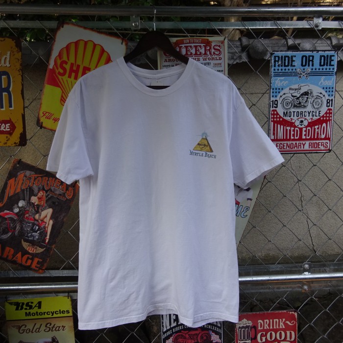ハードロックカフェ Tシャツ ホワイト ピラミッドイラスト バックプリント 白 10012 | Vintage.City 古着屋、古着コーデ情報を発信