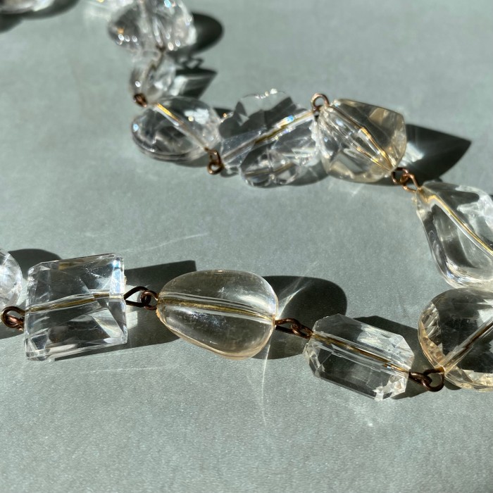 Vintage 80s retro chandelier crystal beads necklace レトロ ヴィンテージ シャンデリア クリスタル ビーズ ネックレス | Vintage.City 古着屋、古着コーデ情報を発信