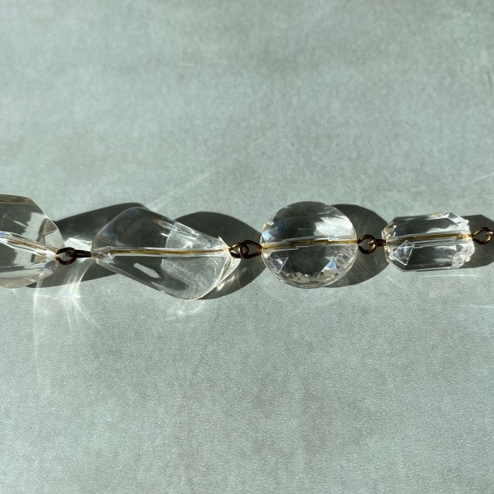 Vintage 80s retro chandelier crystal beads bracelet レトロ ヴィンテージ シャンデリア クリスタル ビーズ ブレスレット | Vintage.City 古着屋、古着コーデ情報を発信
