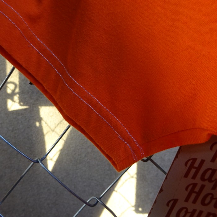 クージー 半袖Tシャツ L オレンジ VネックTシャツ 刺繡ロゴ ポイント刺繡 10004 | Vintage.City 古着屋、古着コーデ情報を発信