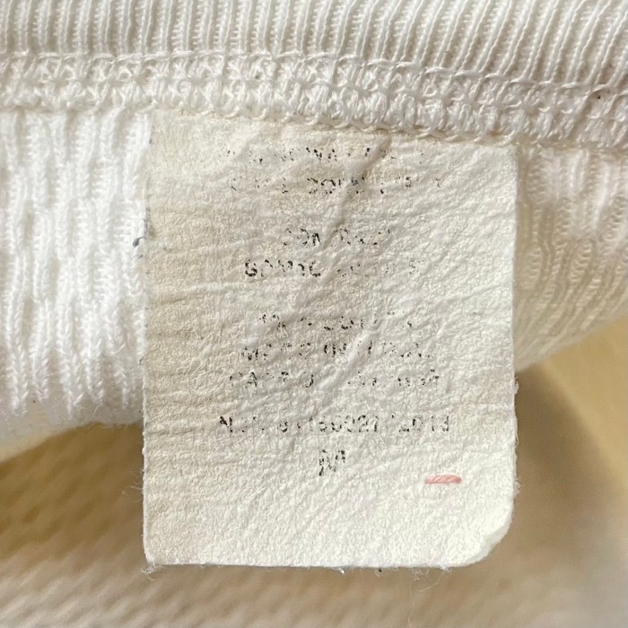 Made in USA US ARMY cream cotton honeycomb thermal M アメリカ製 白肉厚コットンハニカムサーマル | Vintage.City 빈티지숍, 빈티지 코디 정보