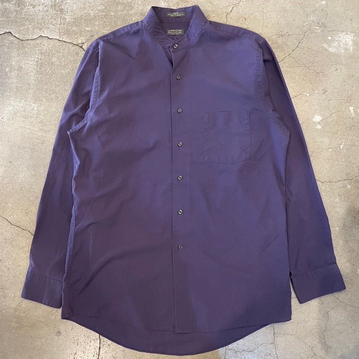 Arrow cotton polyester stand collar shirt | Vintage.City 古着屋、古着コーデ情報を発信