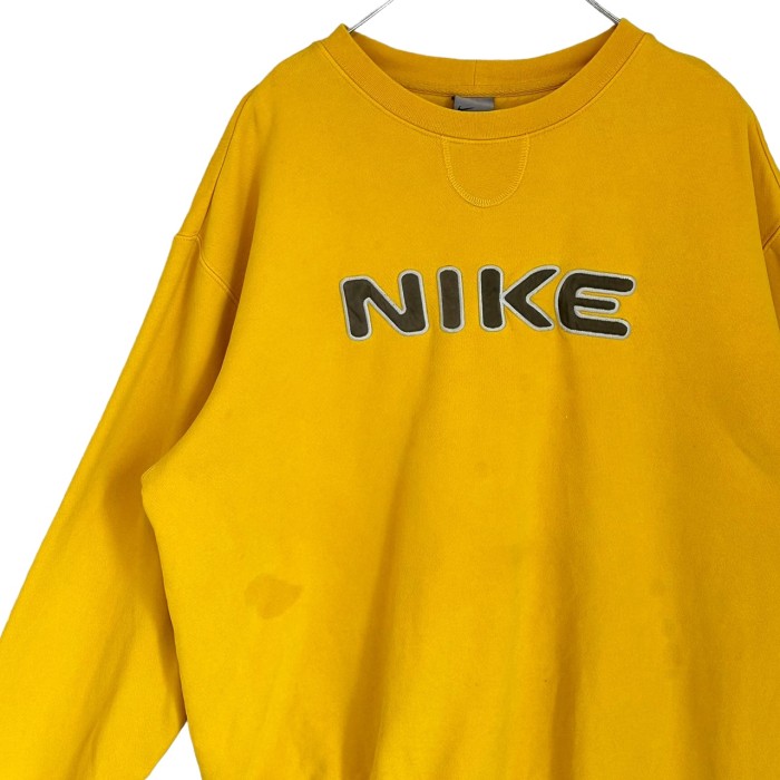 NIKE ナイキ スウェット L 刺繍ロゴ センターロゴ バックロゴ 90s ...