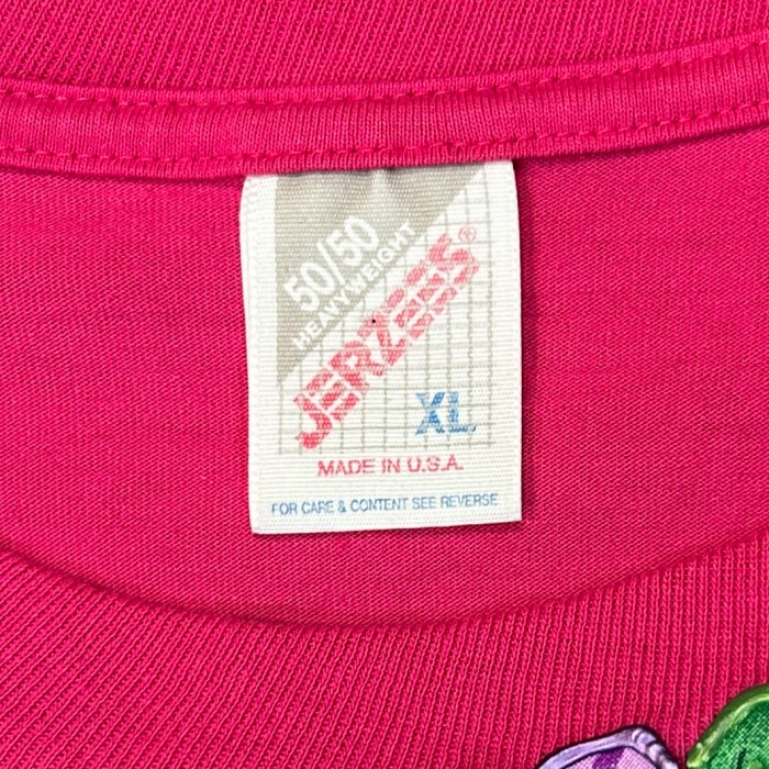 【Unisex】90s ピンク ハンド ペイント Tシャツ / Made In USA Vintage ヴィンテージ 古着 ティーシャツ T-Shirts ガーリー 個性派 | Vintage.City 빈티지숍, 빈티지 코디 정보