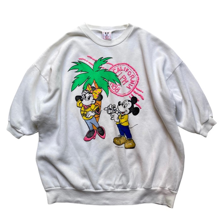 80’s “Mickey & Minnie” S/S Sweat Shirt | Vintage.City 빈티지숍, 빈티지 코디 정보