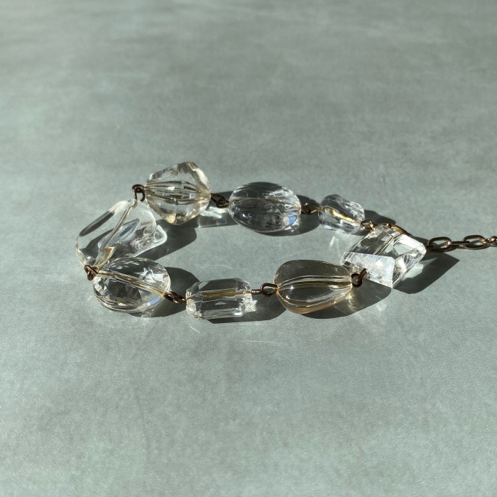 Vintage 80s retro chandelier crystal beads bracelet レトロ ヴィンテージ シャンデリア クリスタル ビーズ ブレスレット | Vintage.City 빈티지숍, 빈티지 코디 정보