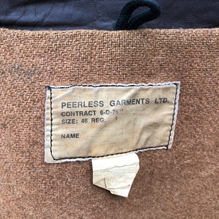 貴重 70s カナダ 郵便局 ポストマン 実物 ヴィンテージ カナダ軍 PEERLESS GARMENTS ユニオンチケット レザージャケット ライダース 46 80s | Vintage.City 古着屋、古着コーデ情報を発信