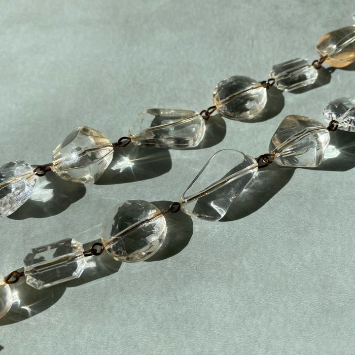 Vintage 80s retro chandelier crystal beads necklace レトロ ヴィンテージ シャンデリア クリスタル ビーズ ネックレス | Vintage.City Vintage Shops, Vintage Fashion Trends