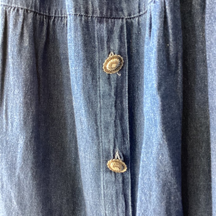 denim tiered flare skirt | Vintage.City 古着屋、古着コーデ情報を発信