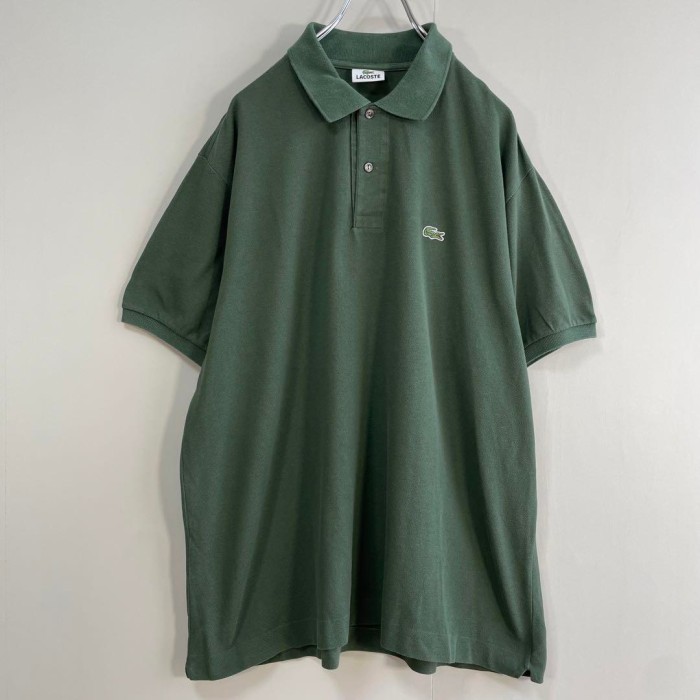 LACOSTE logo polo shirt size 7 （XL相当）　配送C ラコステ　ワンポイント刺繍ロゴ　ポロシャツ | Vintage.City 古着屋、古着コーデ情報を発信
