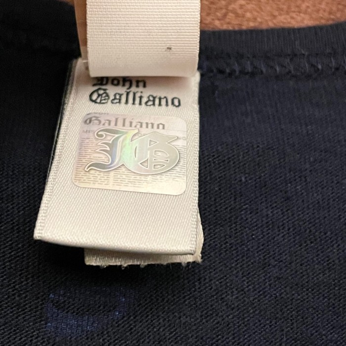 MADE IN ITALY製 John Galliano BEACHWEAR 総柄クルーネックTシャツ ネイビー Sサイズ | Vintage.City 古着屋、古着コーデ情報を発信
