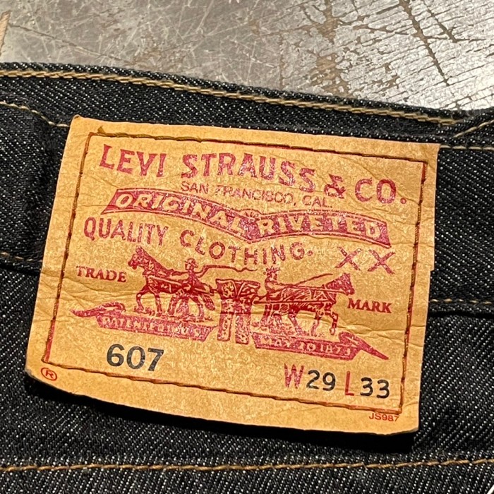 Levi's リーバイス　607 ローライズ　ペンシルフィット　ブーツカット　ブラック　デニム　W29 A236 | Vintage.City 빈티지숍, 빈티지 코디 정보