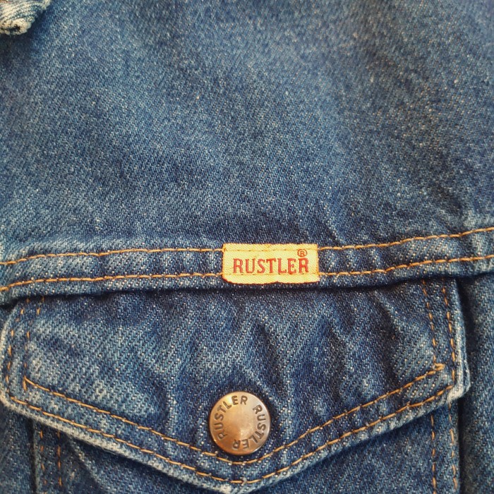 80s~ RUSTLER denim jacket （made in USA） | Vintage.City Vintage Shops, Vintage Fashion Trends