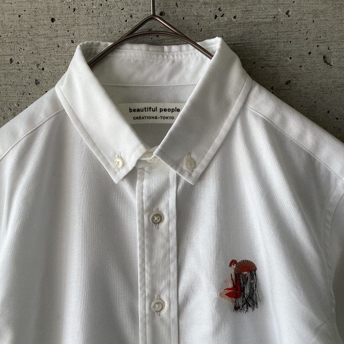 beutuful people Button-down embroidered shirt | Vintage.City 古着屋、古着コーデ情報を発信