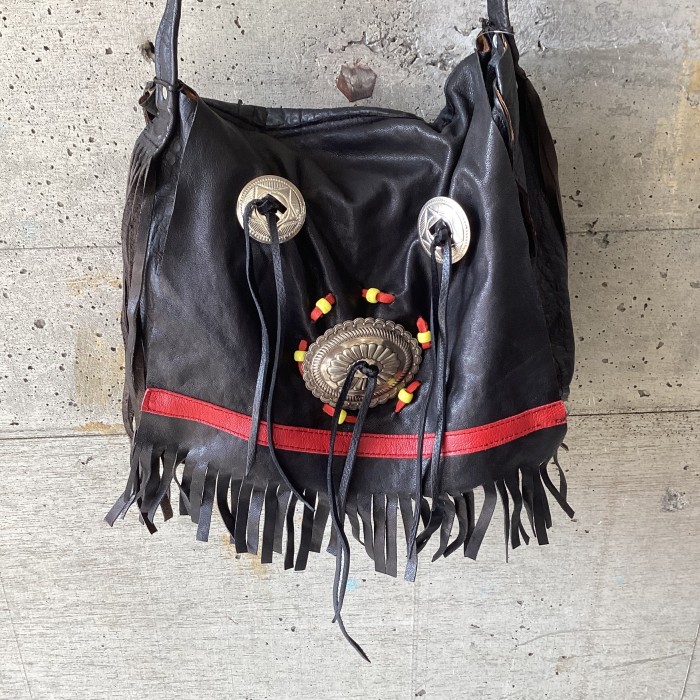 fringe leather bag | Vintage.City 古着屋、古着コーデ情報を発信