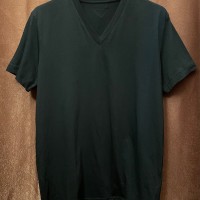 PRADA VネックコットンTシャツ ブラック Sサイズ | Vintage.City 古着屋、古着コーデ情報を発信