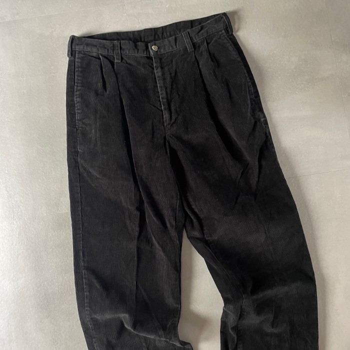 Black  corduroy pants | Vintage.City 빈티지숍, 빈티지 코디 정보