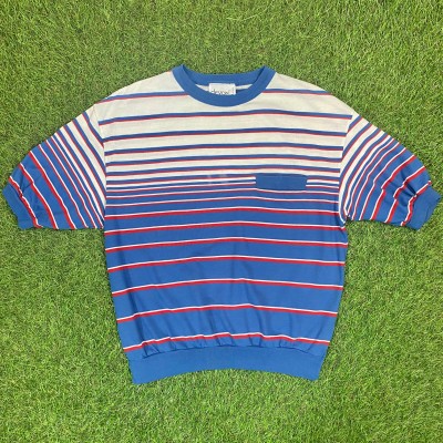 【Lady's】90s マリンカラー ボーダー トップス / Made In USA Vintage ヴィンテージ　古着 ティーシャツ T-Shirts Tシャツ | Vintage.City 古着屋、古着コーデ情報を発信