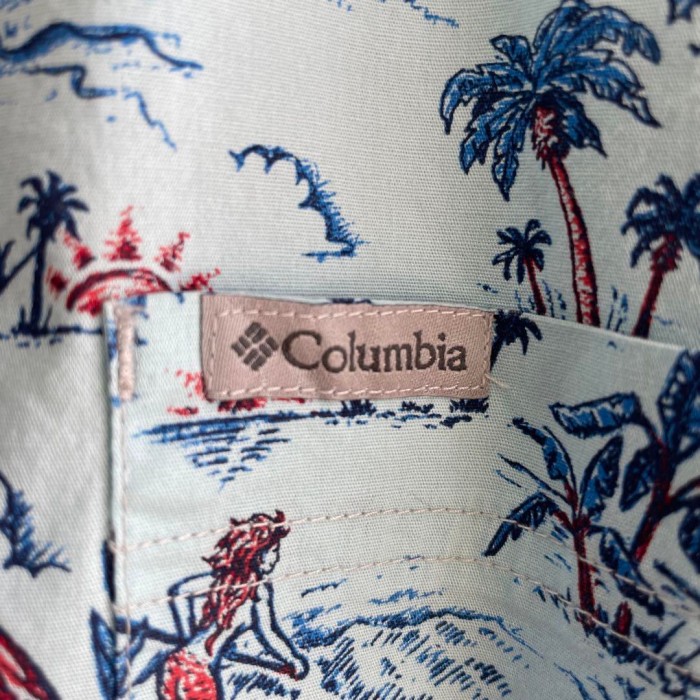 Columbia multi design shirt size XXL 配送C コロンビア　シーサイド　ボトルメール　オーバーサイズ　アロハ | Vintage.City 빈티지숍, 빈티지 코디 정보