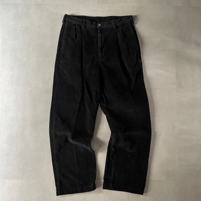 Black  corduroy pants | Vintage.City 古着屋、古着コーデ情報を発信