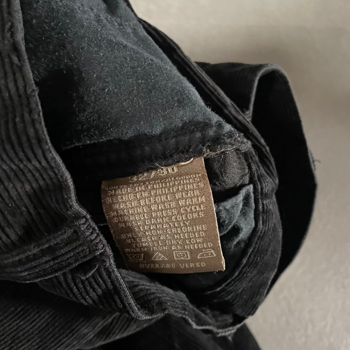 Black  corduroy pants | Vintage.City 빈티지숍, 빈티지 코디 정보