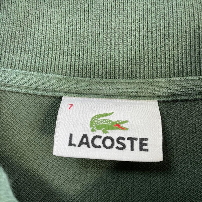 LACOSTE logo polo shirt size 7 （XL相当）　配送C ラコステ　ワンポイント刺繍ロゴ　ポロシャツ | Vintage.City 古着屋、古着コーデ情報を発信