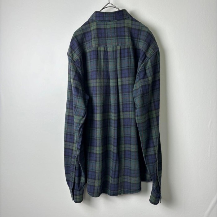エディーバウアー シャツ 長袖 ネルシャツ チェック ブラックウォッチ 緑紺 M | Vintage.City 古着屋、古着コーデ情報を発信