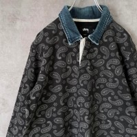 STUSSY paisley design polo shirt size M 配送B ステューシー　総柄ペイズリーポロシャツ　襟デニム | Vintage.City Vintage Shops, Vintage Fashion Trends