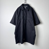 アメリカ古着 Dickies ワークシャツ 半袖 ワンポイント ブラック M | Vintage.City 古着屋、古着コーデ情報を発信