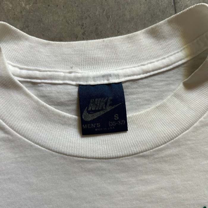 80s NIKE ナイキ tシャツ USA製 ホワイト 紺タグ バックプリント | Vintage.City 빈티지숍, 빈티지 코디 정보