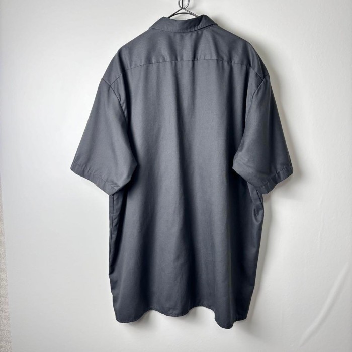 古着 ディッキーズ 企業ロゴ ワンポイント ワークシャツ 半袖 グレー 2XL | Vintage.City 古着屋、古着コーデ情報を発信