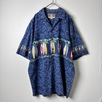 90s KALAHEO ハワイ製 アロハシャツ 開襟 サーフボード ブルー M | Vintage.City 古着屋、古着コーデ情報を発信