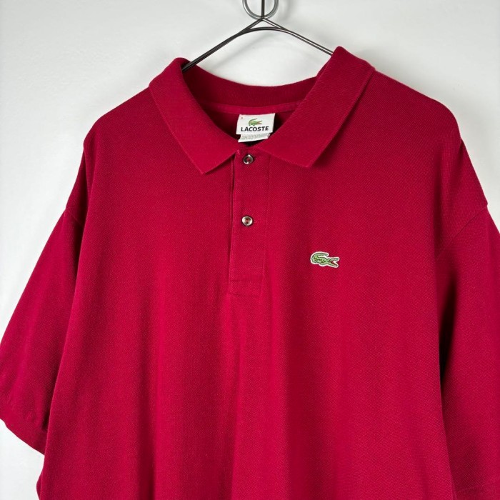 90s LACOSTE フランス ポロシャツ レッド 大きい サイズ9 3XL | Vintage.City 빈티지숍, 빈티지 코디 정보