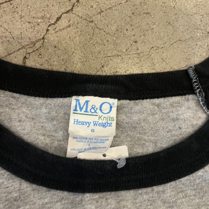 M&O raglan sleeve print t-shirt | Vintage.City 古着屋、古着コーデ情報を発信