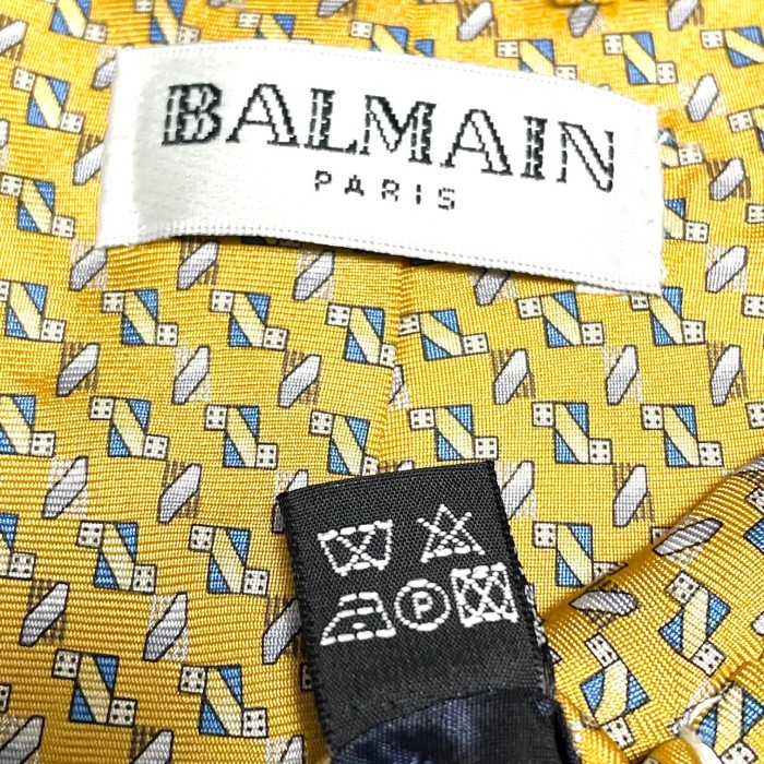 MADE IN ITALY製 BALMAIN 総柄シルクネクタイ イエロー | Vintage.City Vintage Shops, Vintage Fashion Trends