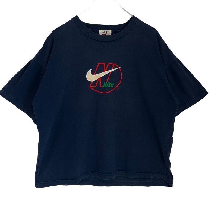 NIKE ナイキ Tシャツ 刺繍ロゴ センターロゴ ワンポイントロゴ 90s 