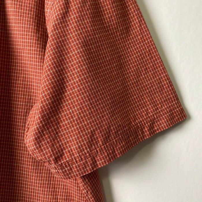00s Columbia シャツ 半袖 チェック ワンポイントロゴ 赤茶色 L | Vintage.City 古着屋、古着コーデ情報を発信
