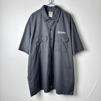古着 ディッキーズ 企業ロゴ ワンポイント ワークシャツ 半袖 グレー 2XL | Vintage.City 古着屋、古着コーデ情報を発信