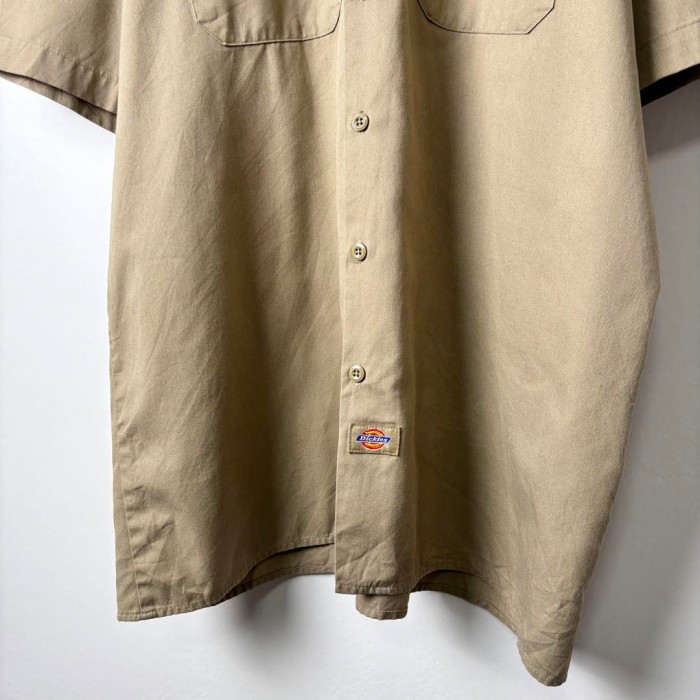 アメリカ古着 00s ディッキーズ ワークシャツ 半袖 カーキ ベージュ XL | Vintage.City 빈티지숍, 빈티지 코디 정보