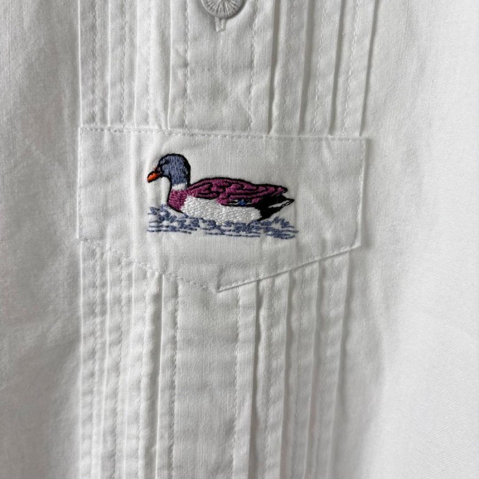 ユーロ チロリアンシャツ プルオーバー スモック スタンドカラー 刺繍 白 XL | Vintage.City 古着屋、古着コーデ情報を発信