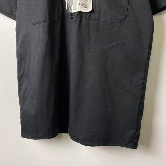 未使用 タグ付き Dickies ワークシャツ 半袖 ワンポイント ブラック S | Vintage.City 古着屋、古着コーデ情報を発信